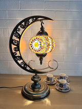 Crescent Moon Lamps Brown Star