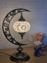 Crescent Moon Lamps- White Star