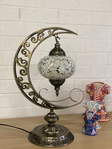 Crescent Moon Lamps- White Star