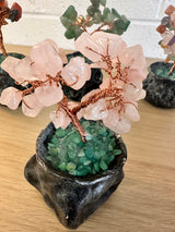 Rose Quartz Gemstone Tree  Small