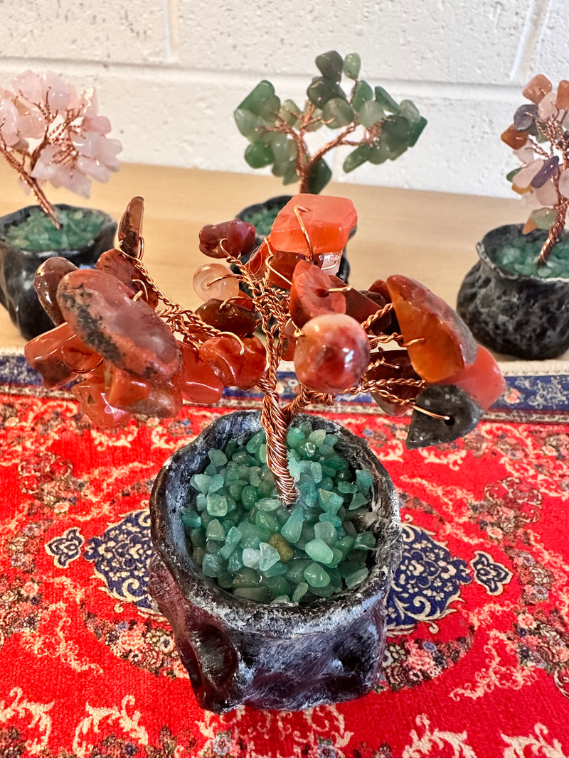 Carnelian Gemstone Tree Small