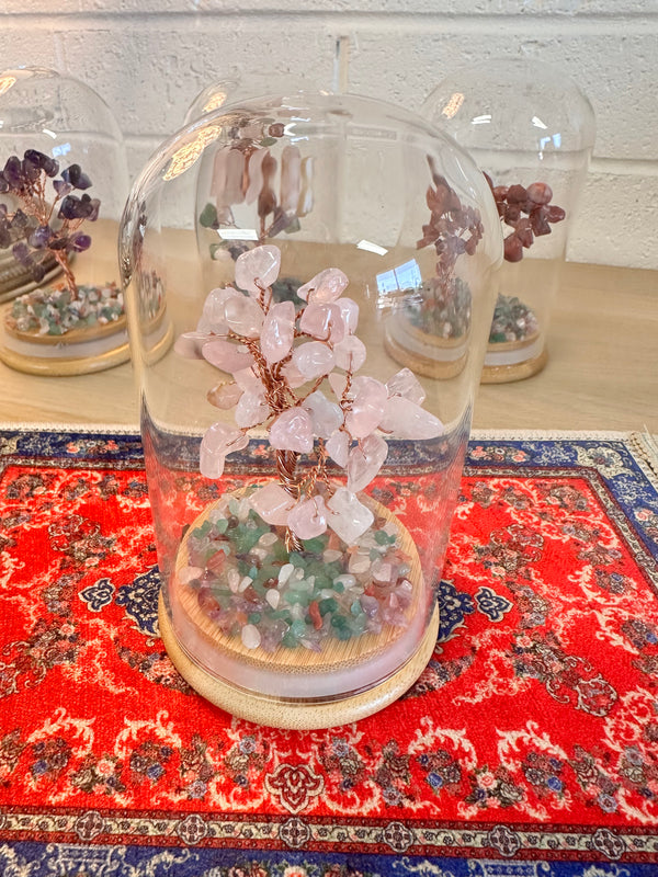 Rose Quartz Gemstone Tree  Medium