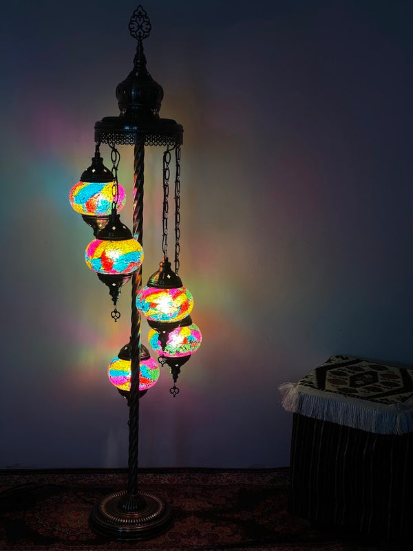Turkish Floor Lamps- 5 pieces Rainbow