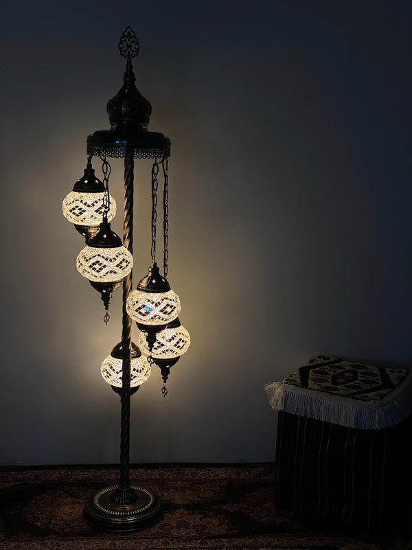 Turkish Floor Lamps- 5 pieces White Dream