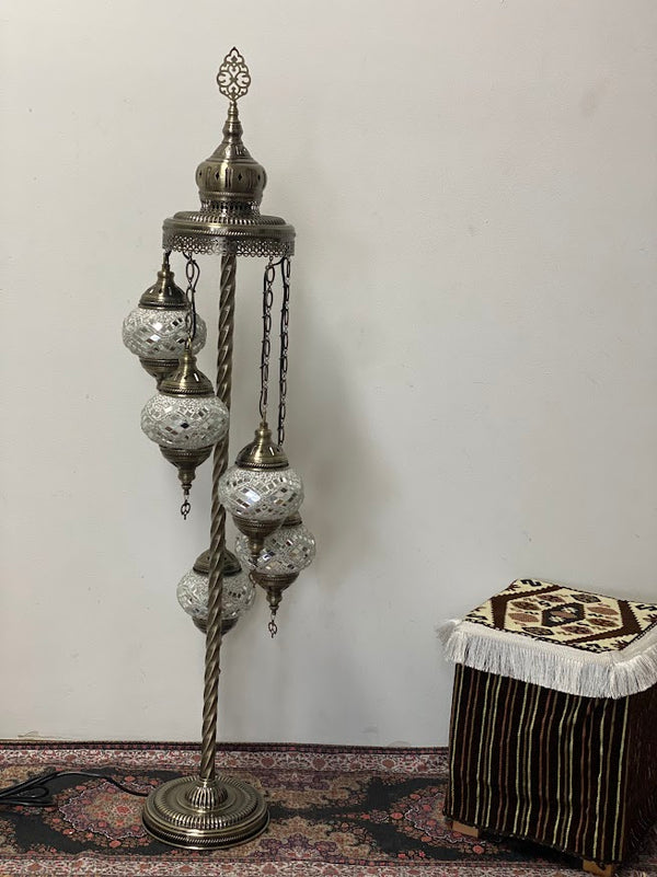 Turkish Floor Lamps- 5 pieces White Dream