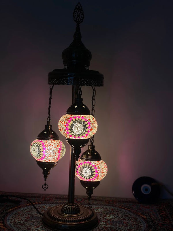Turkish Floor Lamps 3 pieces - Pink Dream