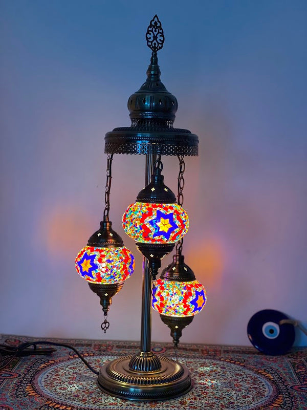 Turkish Floor Lamps 3 pieces - Rainbow Star