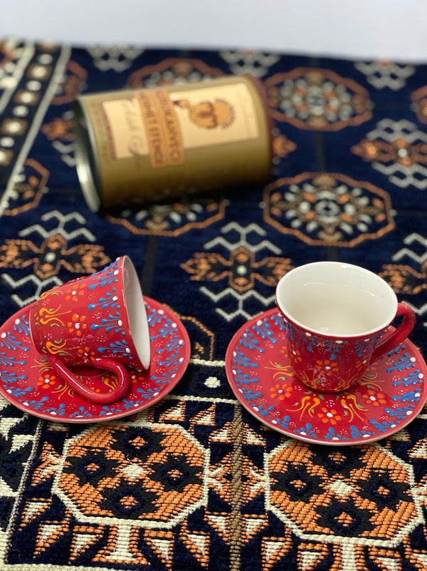 Turkish Coffee Cups - Red