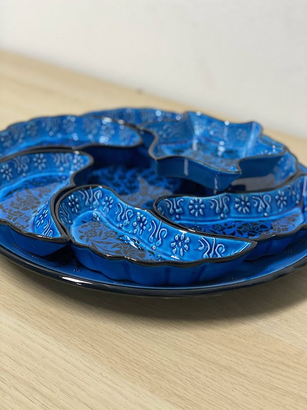 Ceramic Dip Set- Blue