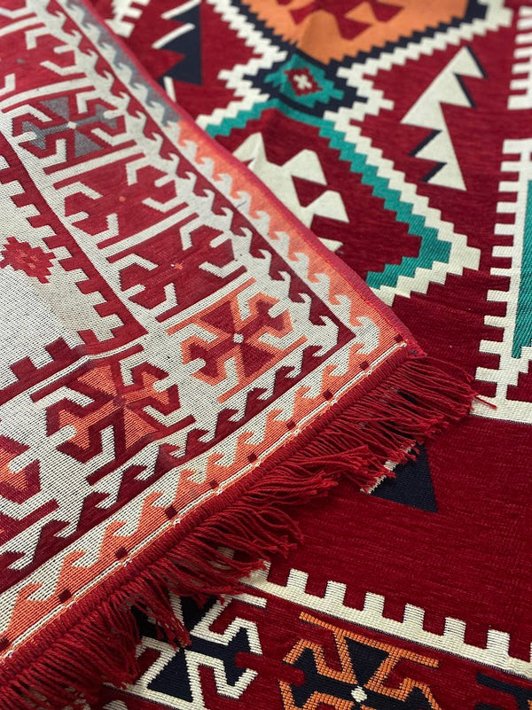 Turkish Kilim Rug, Small Rug, 2.4x3.4 hot Feet, White Kilim Rug, Vintage Kilim, Handmade Rug, Rugs for Bathroom, Wool Rug, Farmhouse Kilim Rug