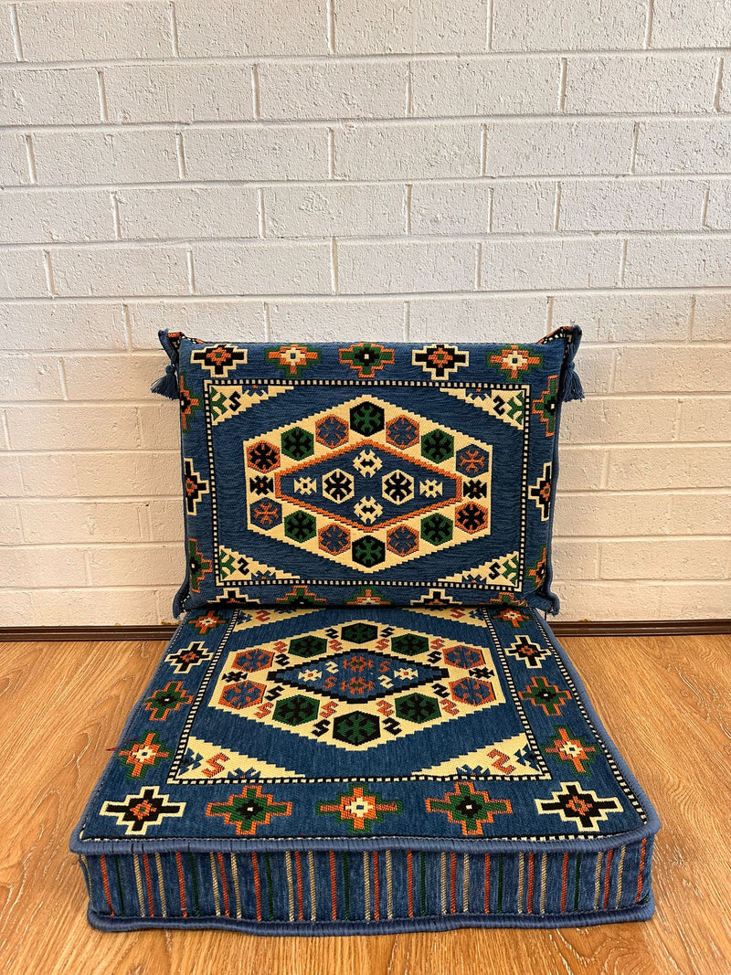 Single Cushion Set ( Blue Classic )