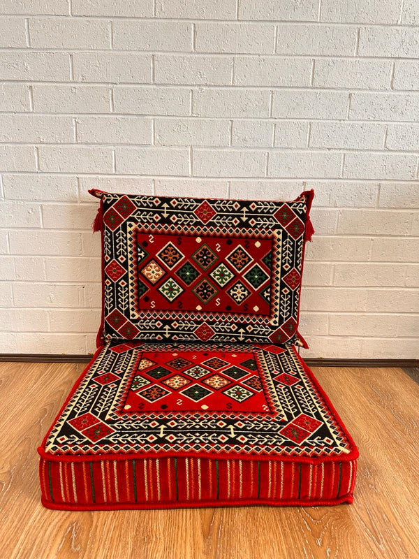 Single Cushion Set ( Red )