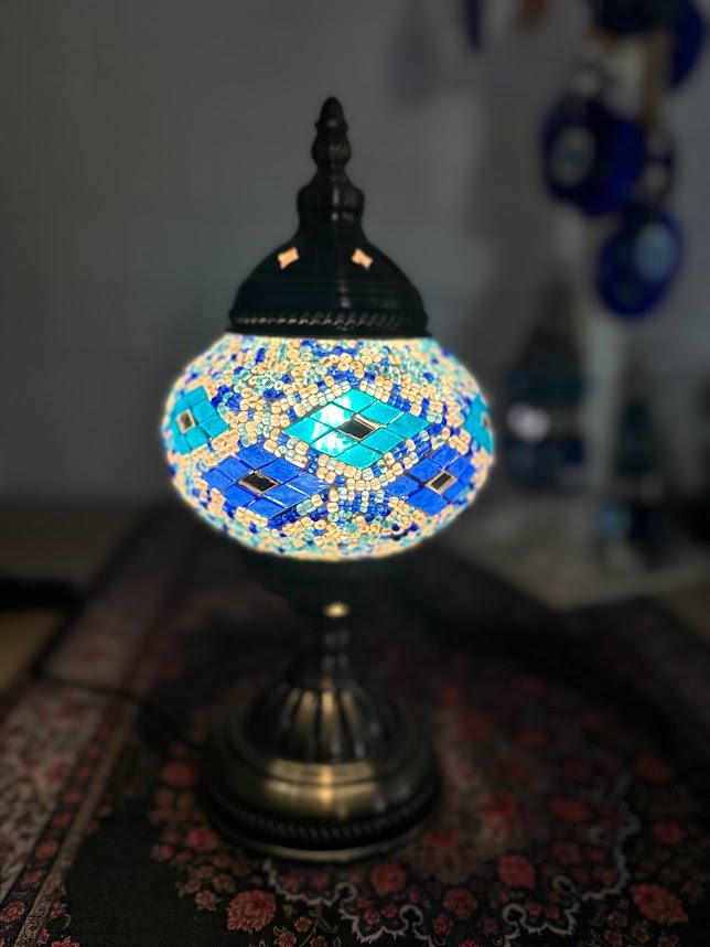 Table Lamps - Blue Diamond