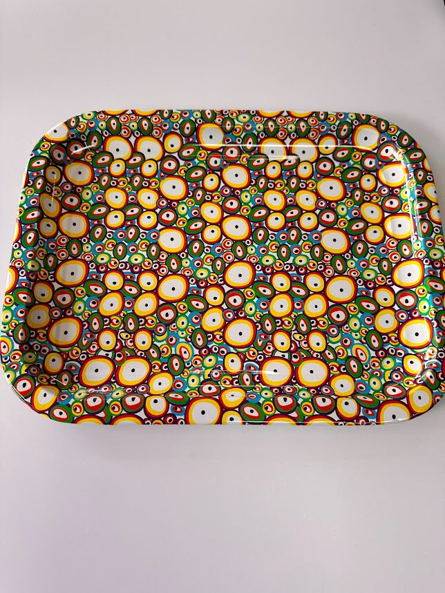 Evil Eye Metal Tray - Colourful