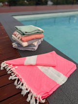 Turkish Cotton Towel - Neon Pink