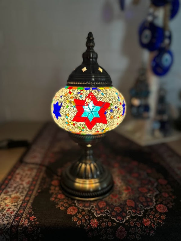 Table Lamps - Red Blue White Star