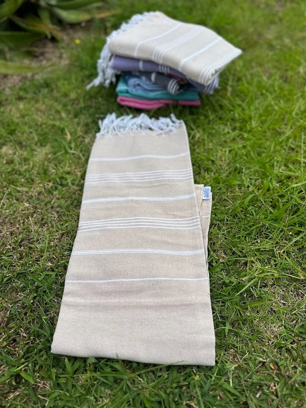 Turkish Cotton Towel - Milky Brown Sultan Series