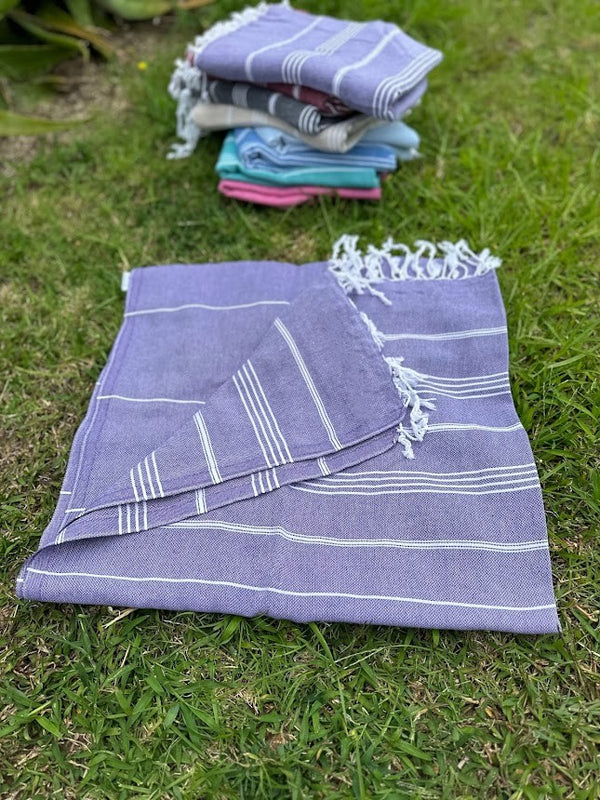 Turkish Cotton Towel - Purple Sultan Series