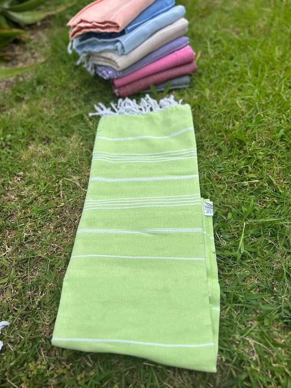 Turkish Cotton Towel - Neon Green Sultan Series