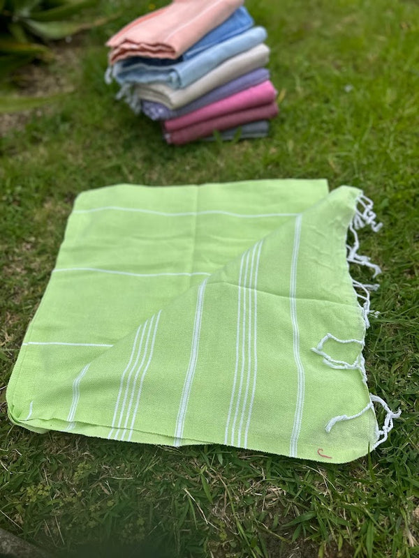 Turkish Cotton Towel - Neon Green Sultan Series
