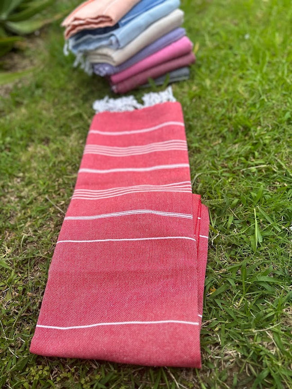 Turkish Cotton Towel - Red Sultan Series