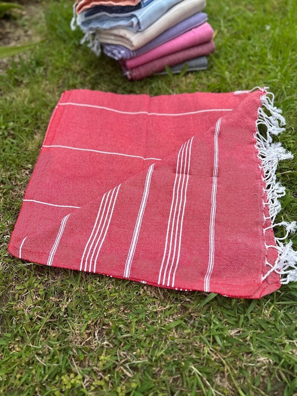 Turkish Cotton Towel - Red Sultan Series