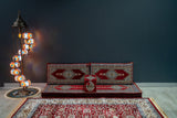 Divan Set ( Floor Cushions ) Majlis Dark Red Palace - Bazaar G Rugs N Gifts