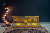 Divan Set ( Floor Cushions ) Majlis Yellow - Bazaar G Rugs N Gifts